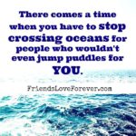 There comes a time when you have to stop - Friends Love Forever